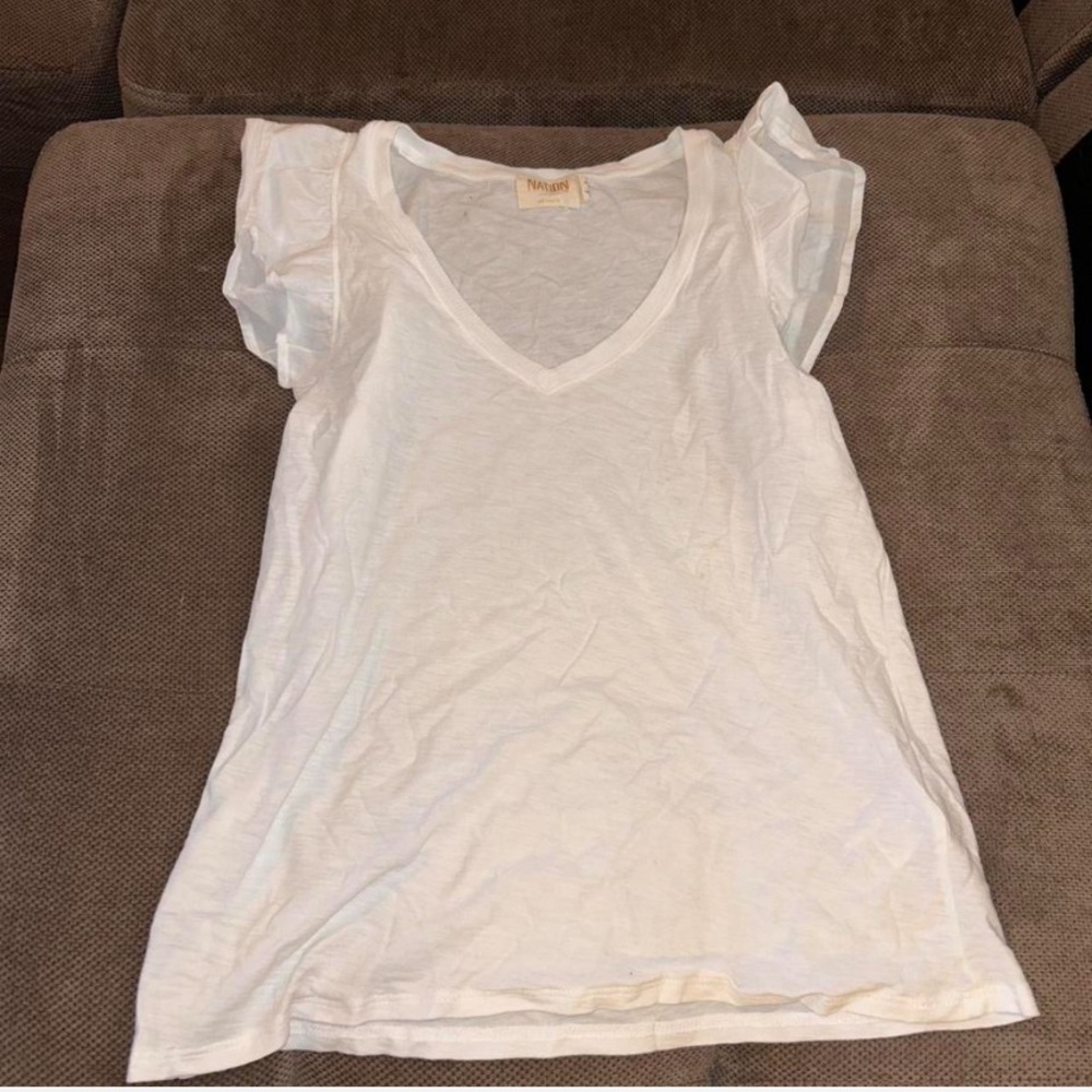 Nation LTD Rylan Contrast Ruffle Tank NWOT - Picture 4 of 5